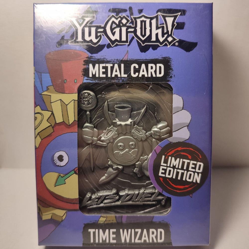 Yugioh Time Wizard Metal Card Silver Ingot Limited Edition Official Collectible